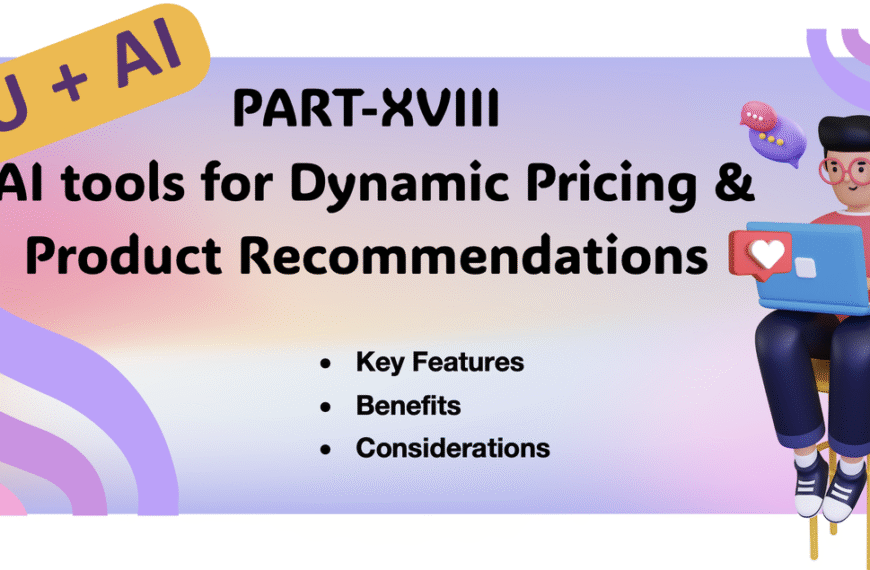 You+AI: Part XVIII: Dynamic Pricing & Product Recommendations